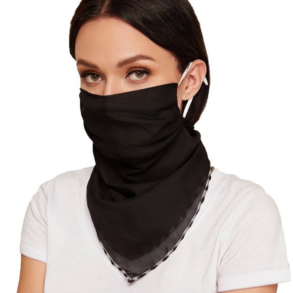 Accessories - BESTSELLER NEW Reusable Sheer Black Face Mask